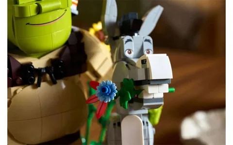 El set de LEGO Ideas Shrek, Asno y Gato con Botas