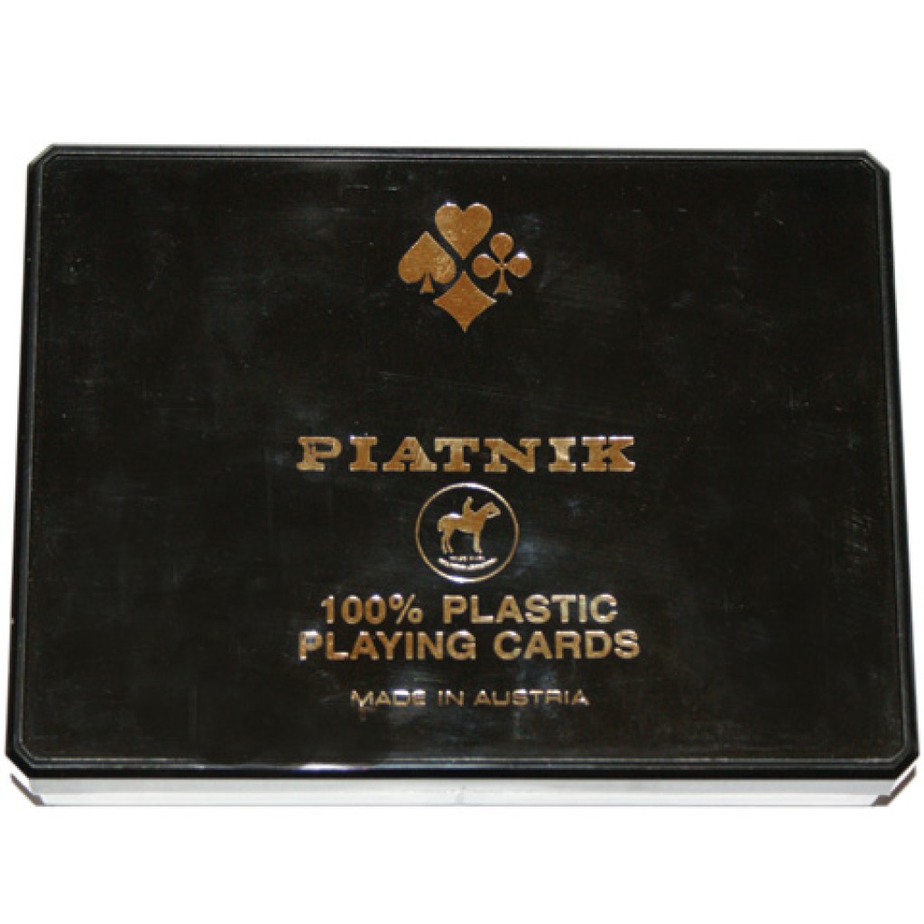 imagen de 100% plástico rummy 2*55 cartas - Piatnik 1