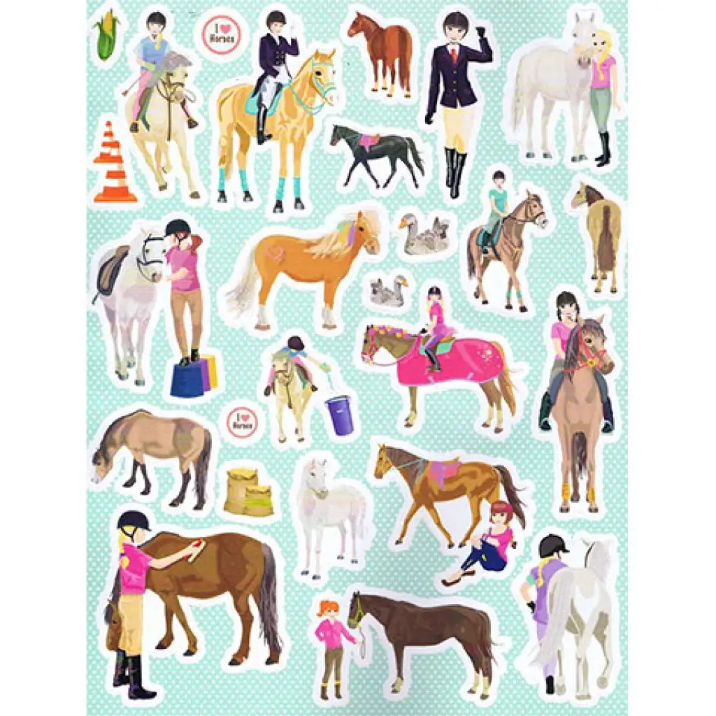 imagen de 1000 caballos pegatinas 1. - Álbum de pegatinas de pradera floreada 3