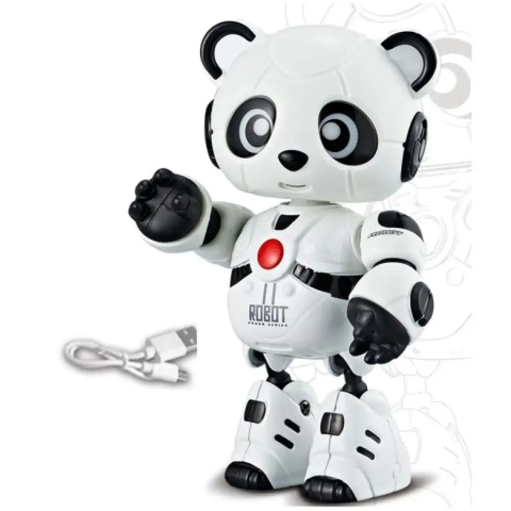 imagen de 11, el panda robot amigo con luz y sonido, con estructura de metal 2
