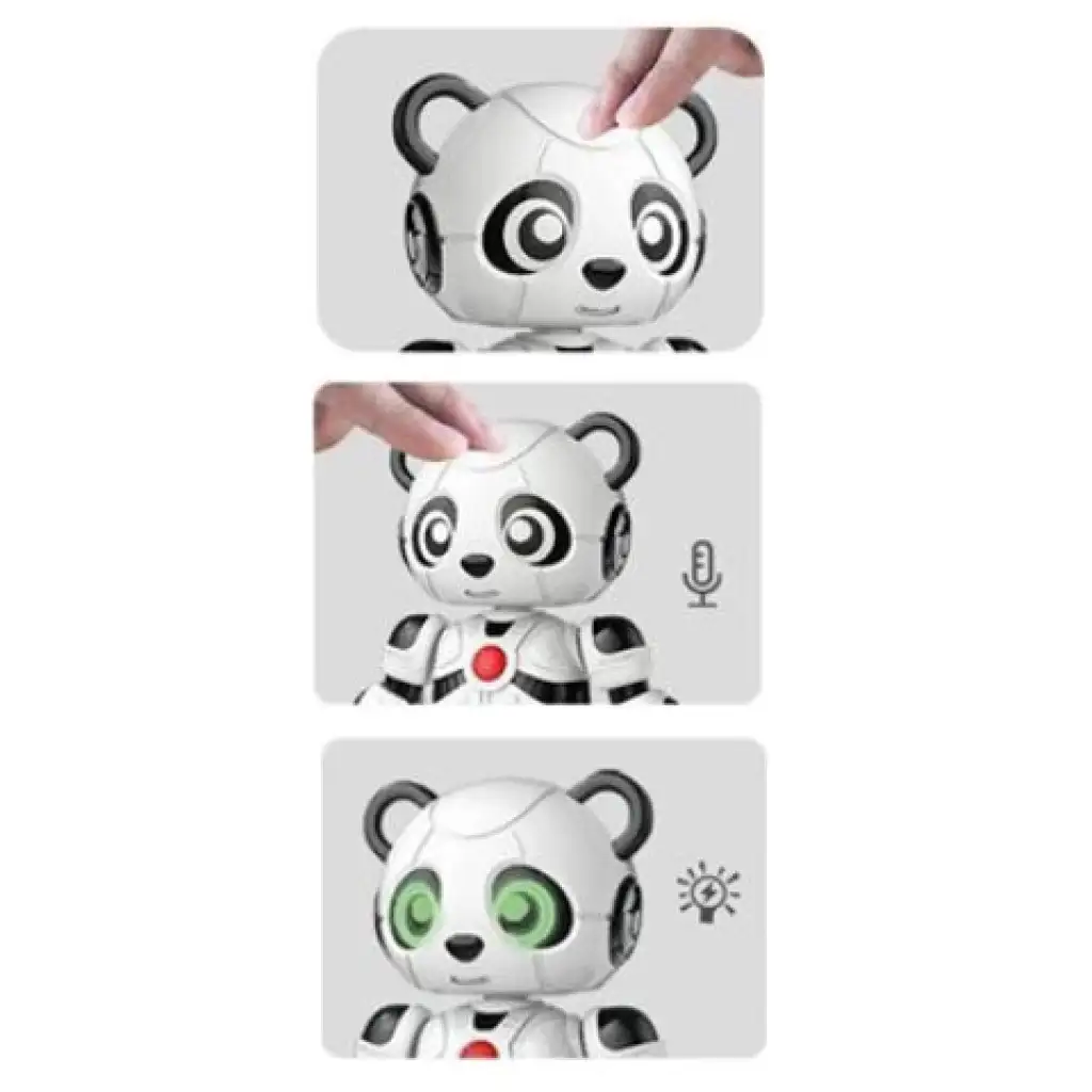 imagen de 11, el panda robot amigo con luz y sonido, con estructura de metal 3