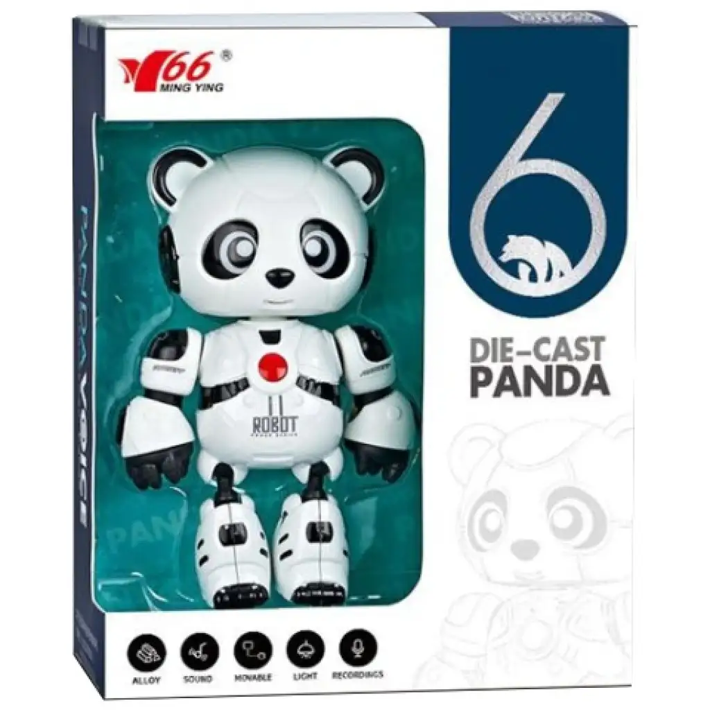imagen de 11, el panda robot amigo con luz y sonido, con estructura de metal 1