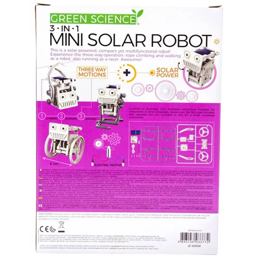 imagen de 3 en 1 Robot Solar – Movimiento con energía solar, juego educativo 2
