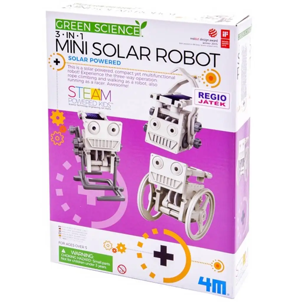 imagen de 3 en 1 Robot Solar – Movimiento con energía solar, juego educativo 1