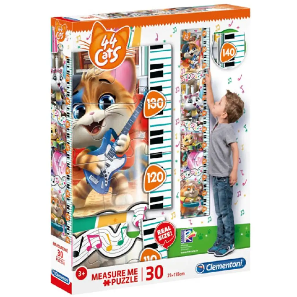imagen de 44 gato tonto regla de pared puzzle de 30 piezas - Clementoni 1