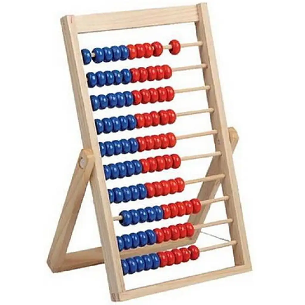 imagen de Ábaco de madera con soporte 1