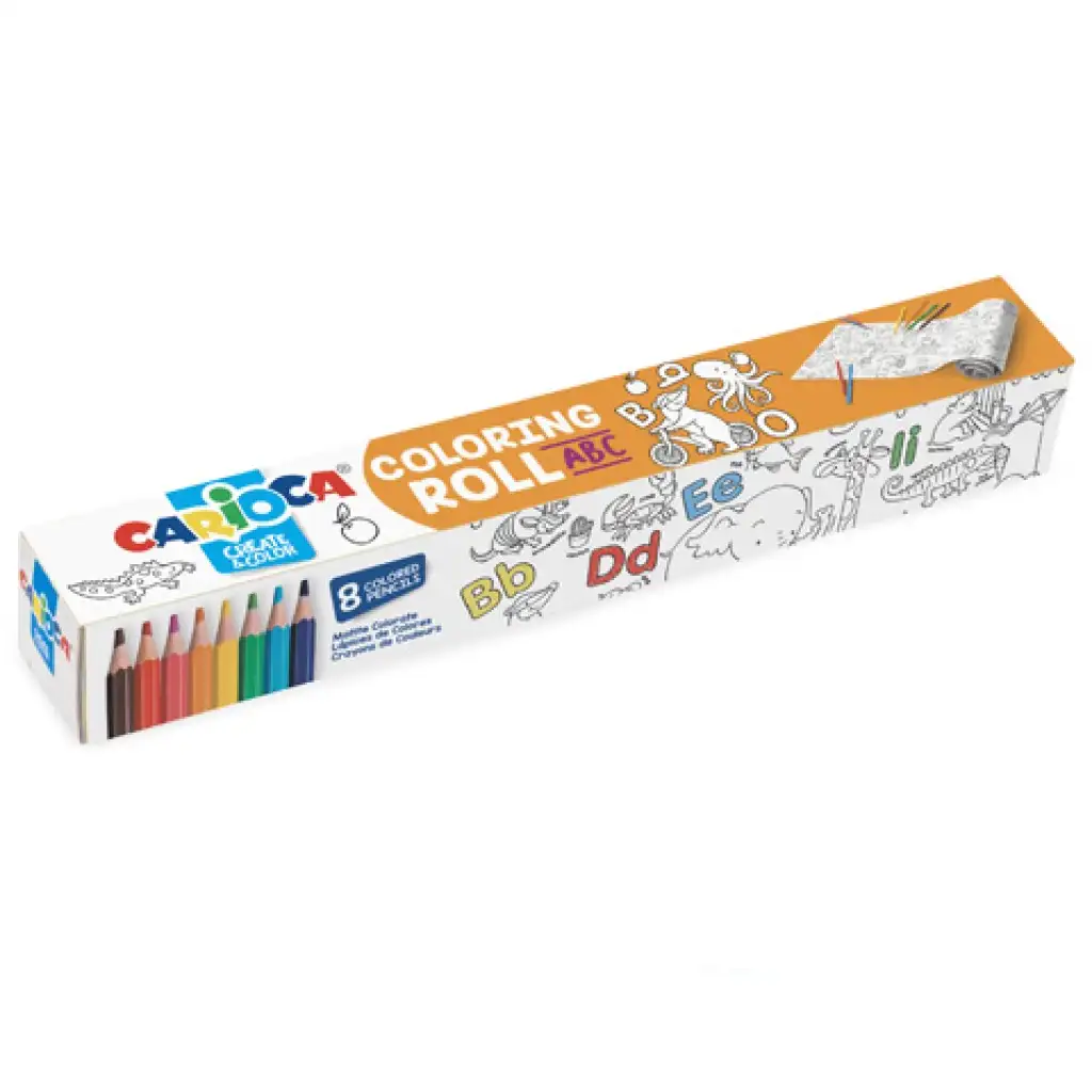 imagen de ABC cilindro para colorear 8 piezas con lápiz - Carioca 1