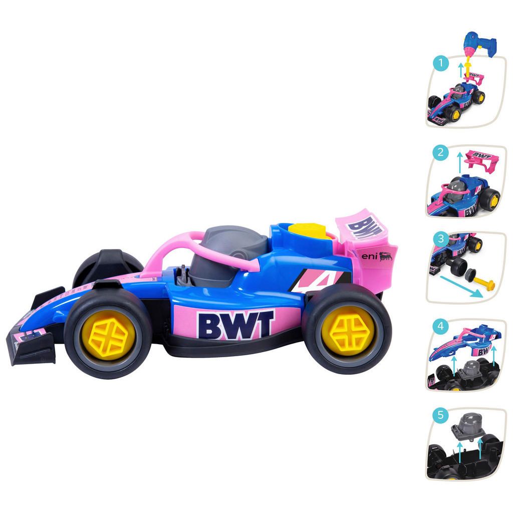 imagen de ABC coche de carreras BWT Alpine Formula 1 desmontable - Dicke Toys 2
