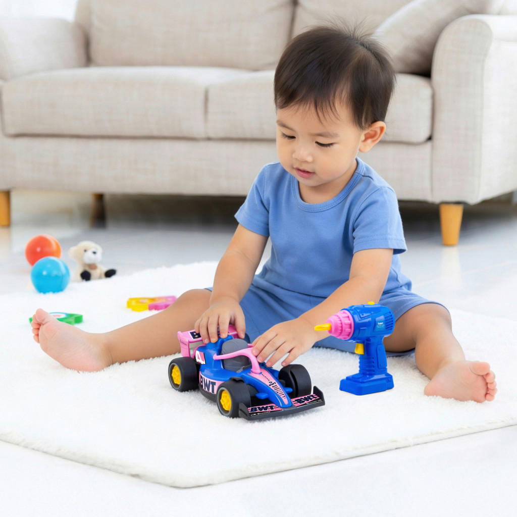 imagen de ABC coche de carreras BWT Alpine Formula 1 desmontable - Dicke Toys 3