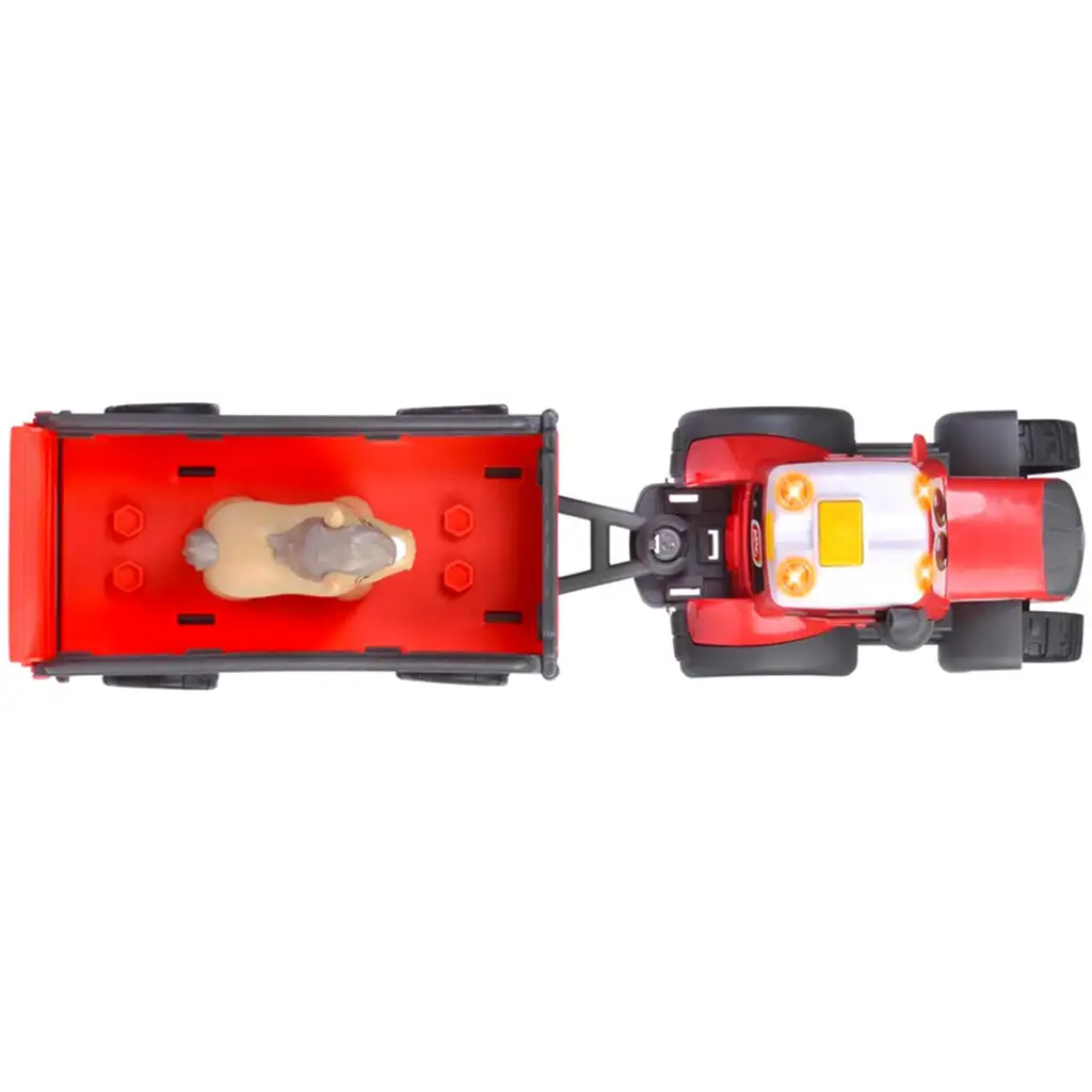 imagen de ABC Massey tractor de transporte de animales con caballo - Simba Toys 4