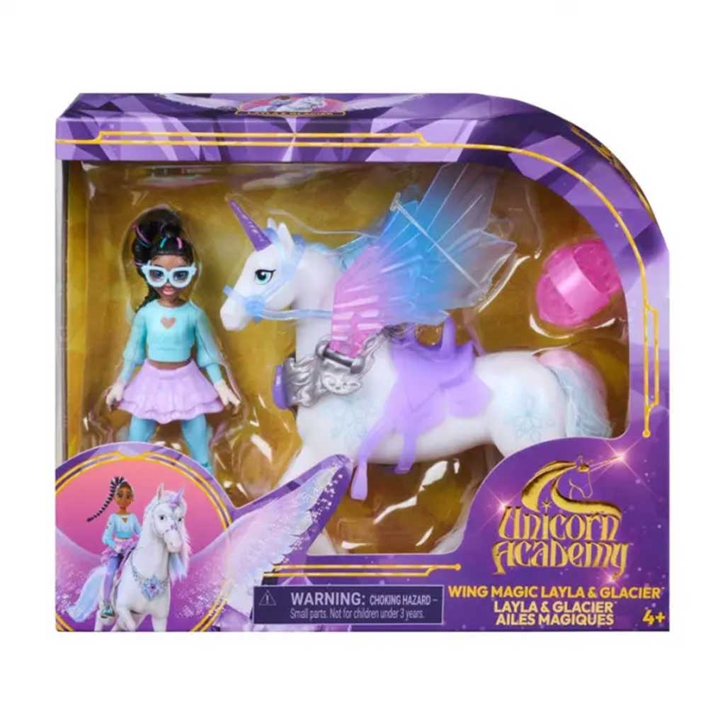 imagen de Academia Unicornio: Alas Mágicas - Set Layla y Glacier - Spin Master 1