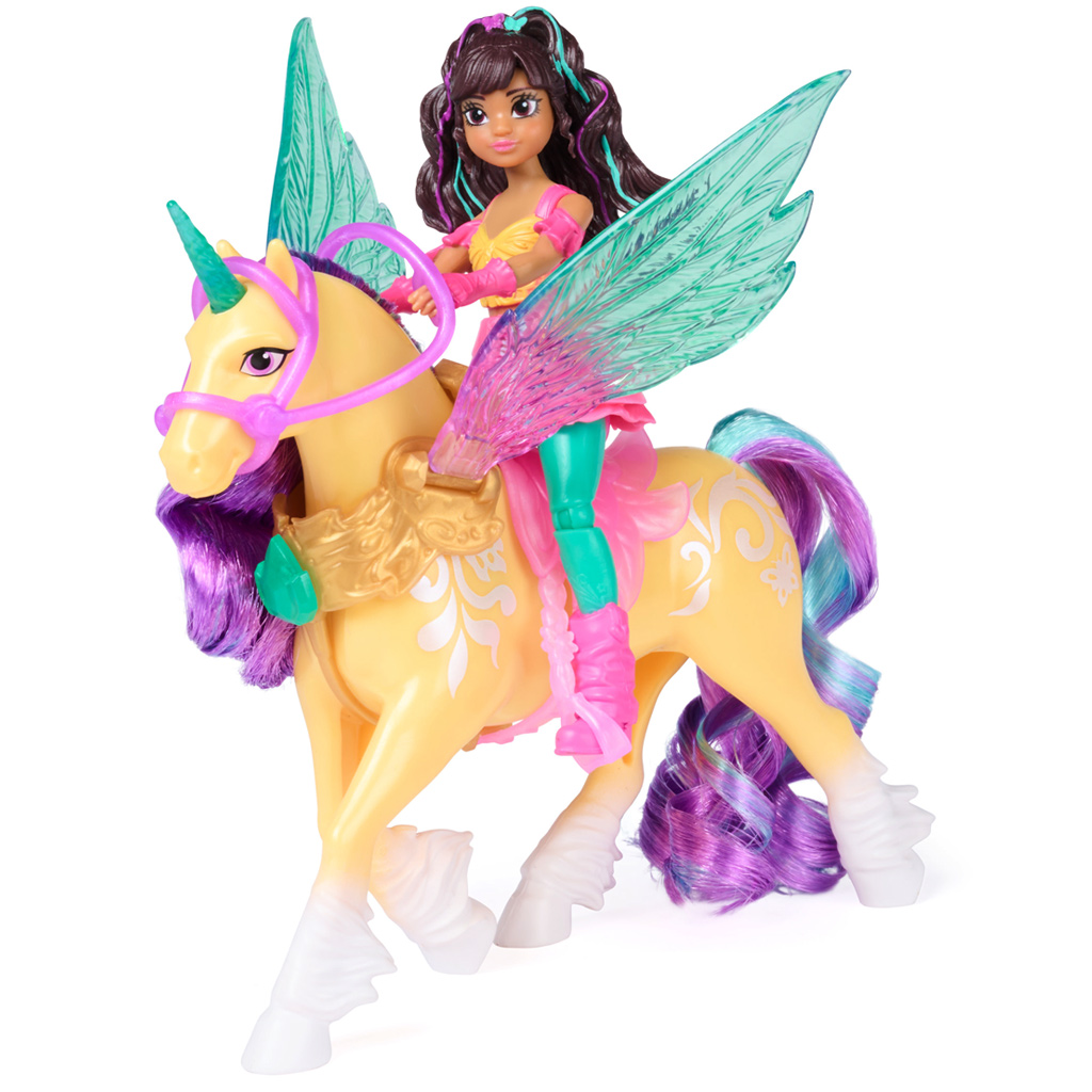 imagen de Academia Unicornio: Ava muñeca Wing Magic y set de juego unicornio Leaf - Spin Master 3