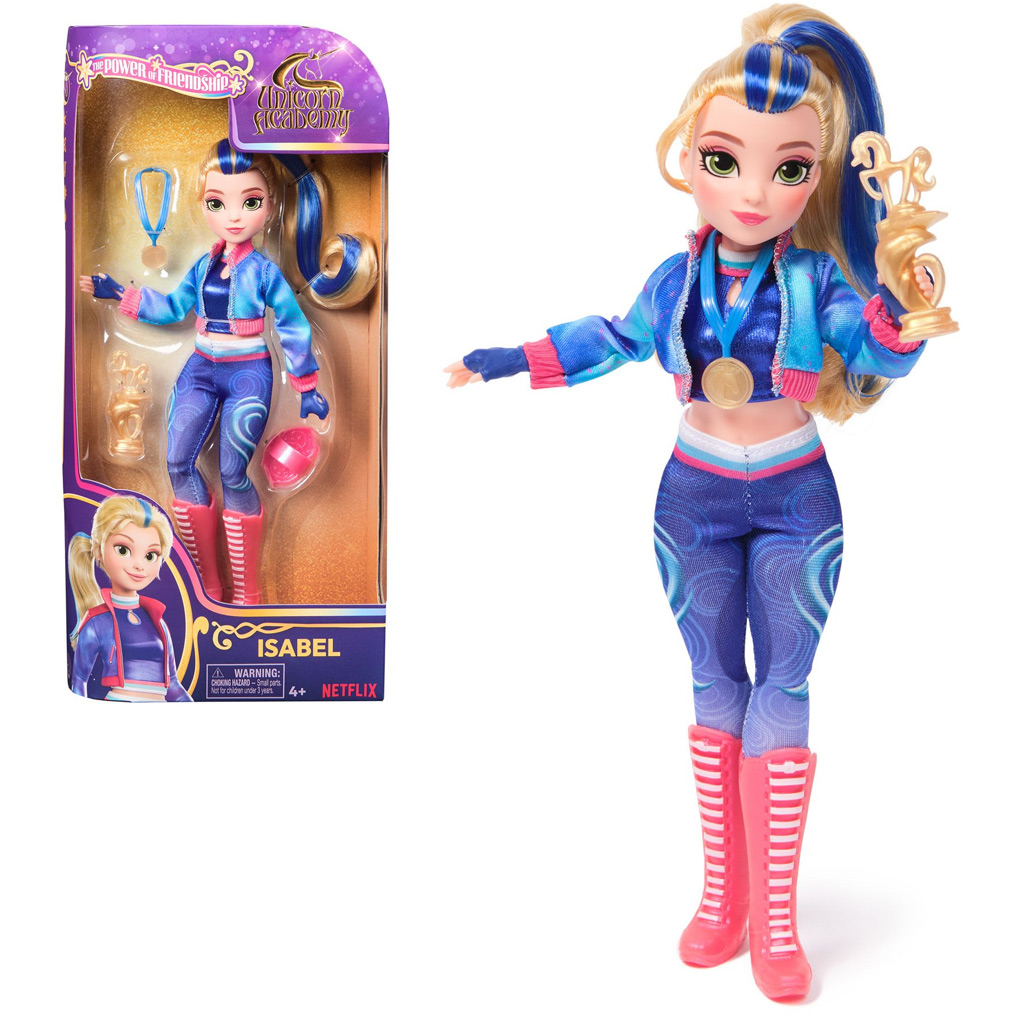 imagen de Academia Unicornio: figura de Isabel con accesorios - Spin Master 1