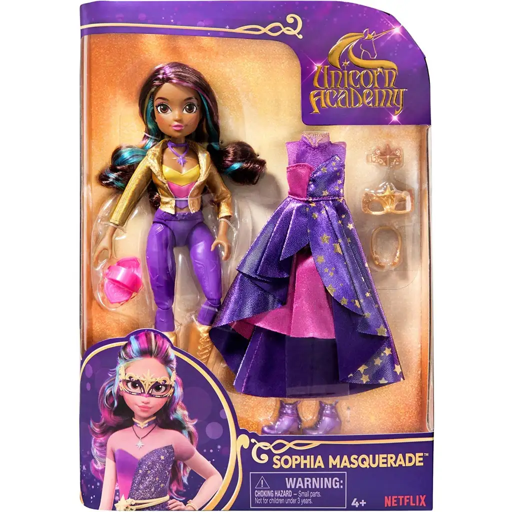 imagen de Academia Unicornio: figura Sophia Masquerade - Spin Master 1