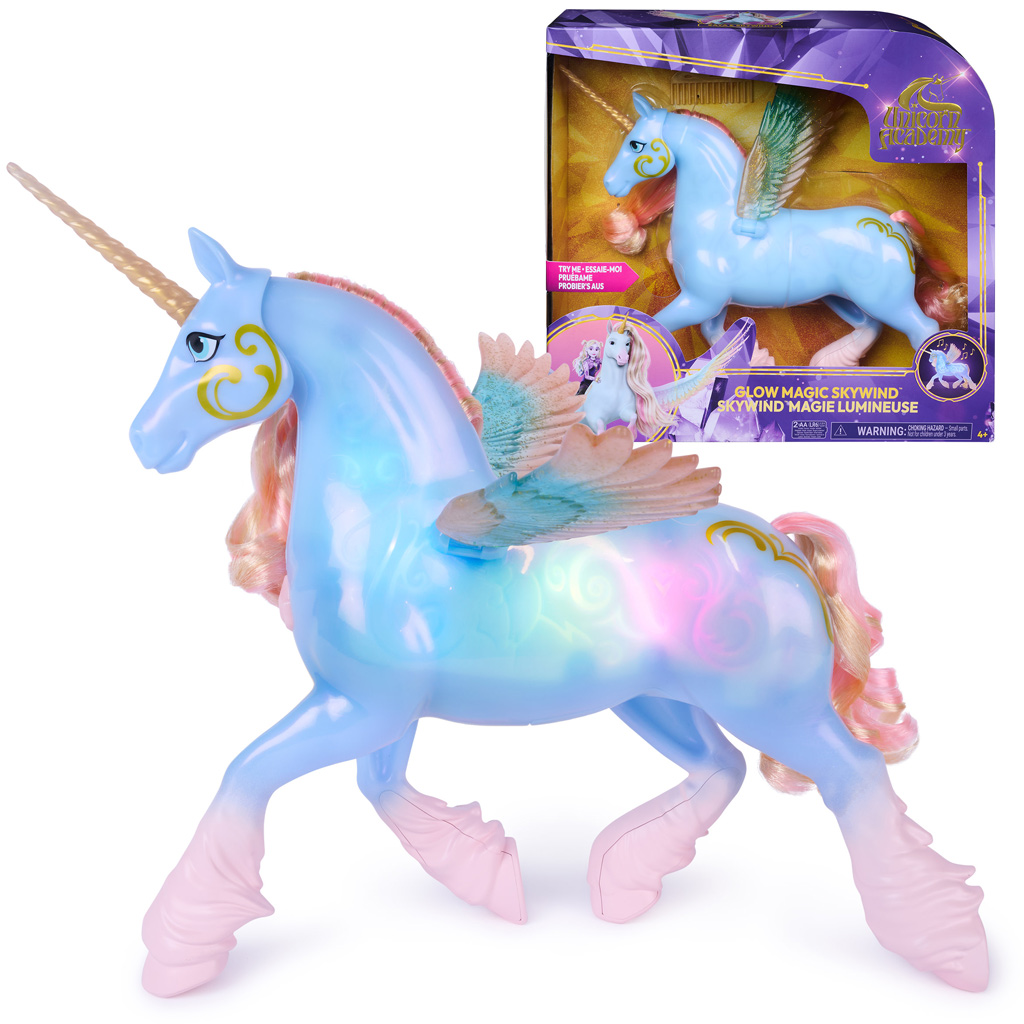 imagen de Academia Unicornio : Glow Magic especial unicornio luminoso Skywind - Spin Master 1