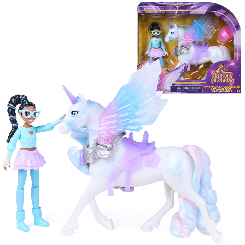 imagen de Academia Unicornio: Muñeca Layla y set de juego unicornio Glacier - Spin Master 1