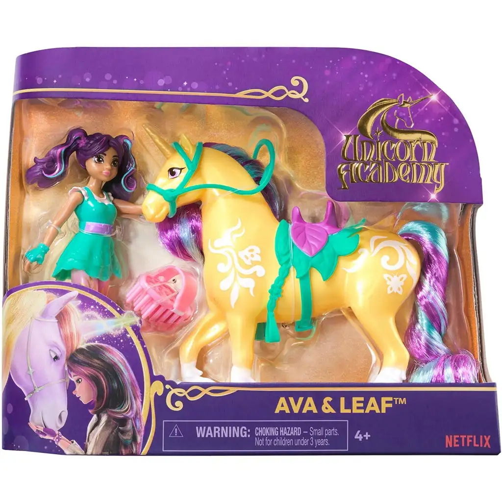 imagen de Academia Unicornio: Muñeca Unicornio - Ava y Leaf - Spin Master 1