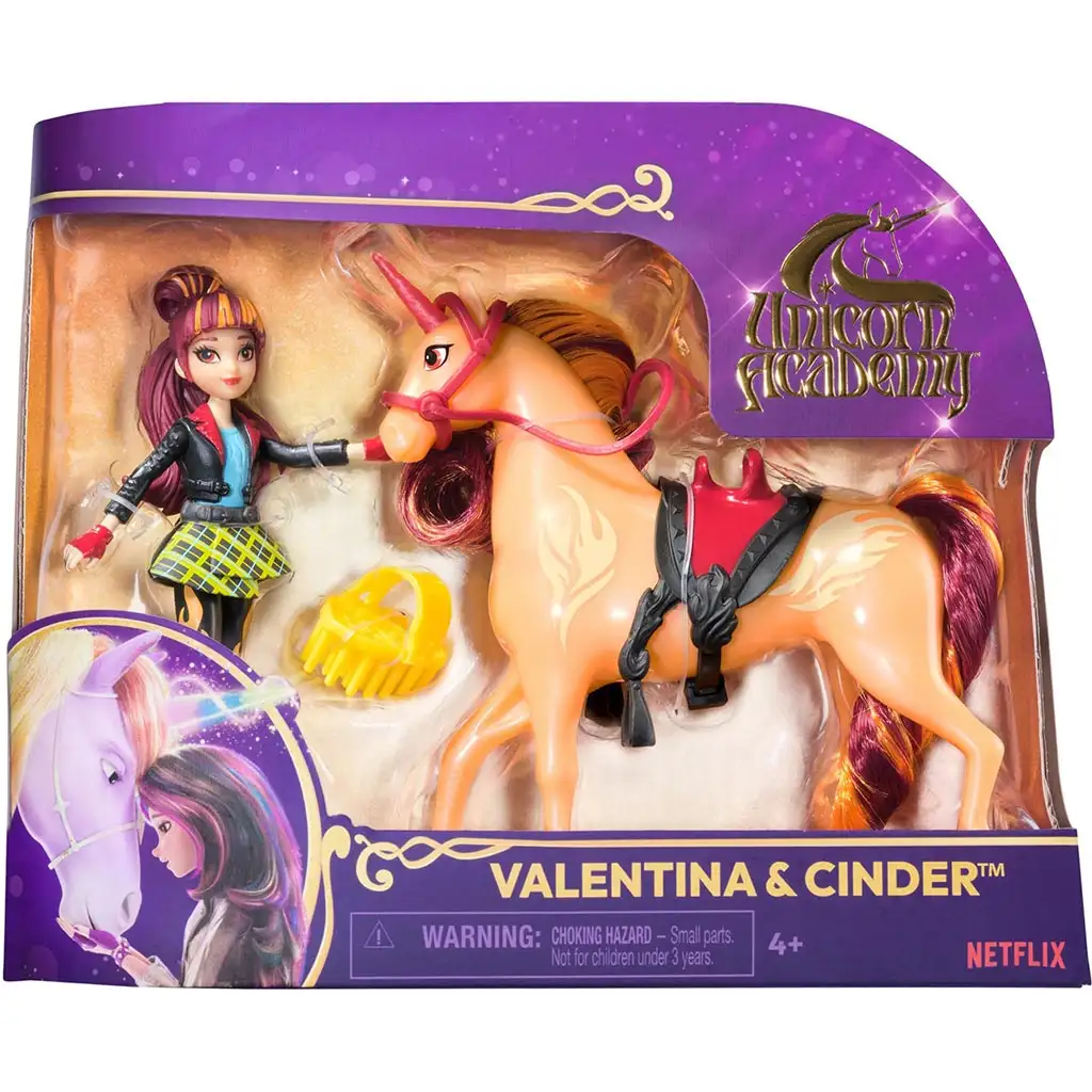 imagen de Academia Unicornio: Muñeca Unicornio - Valentina y Cinder - Spin Master 1