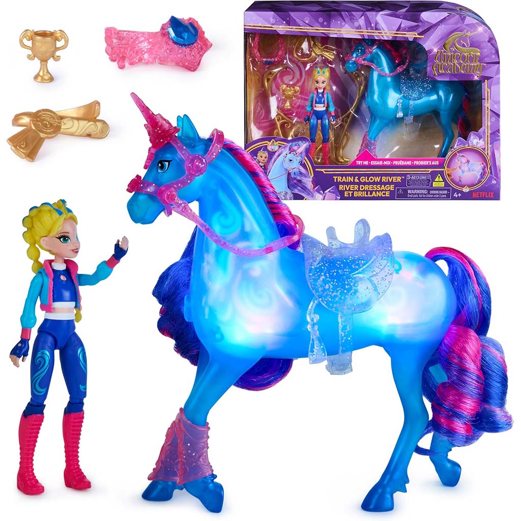 imagen de Academia Unicornio: Unicornio River iluminado con accesorios - Spin Master 2