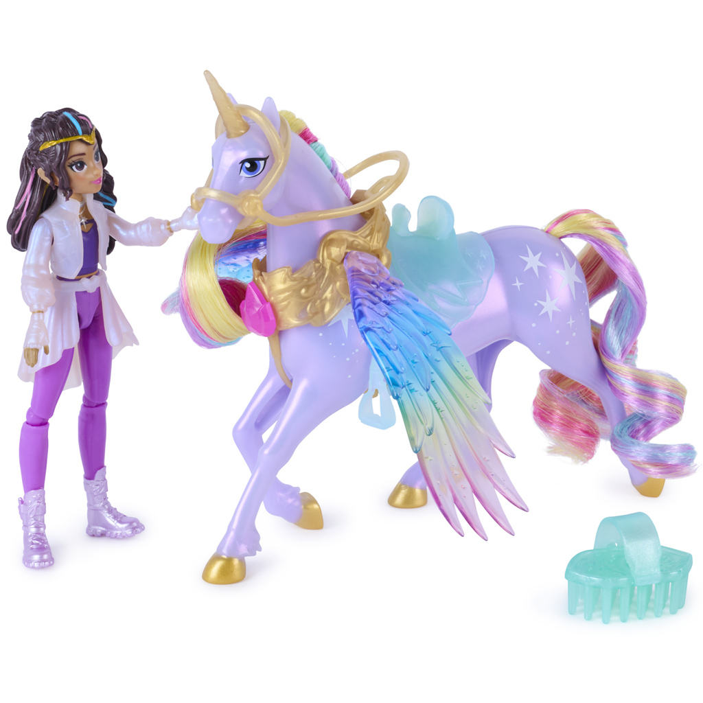 imagen de Academia Unicornio: Wing Magic Sophia muñeca y set de juego Wil unicornio - Spin Master 2