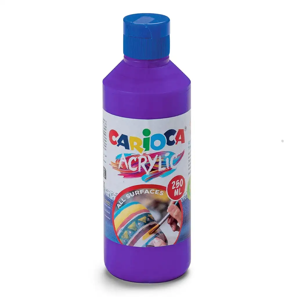imagen de Acrílico 250ml pintura acrílica color púrpura - Carioca 1