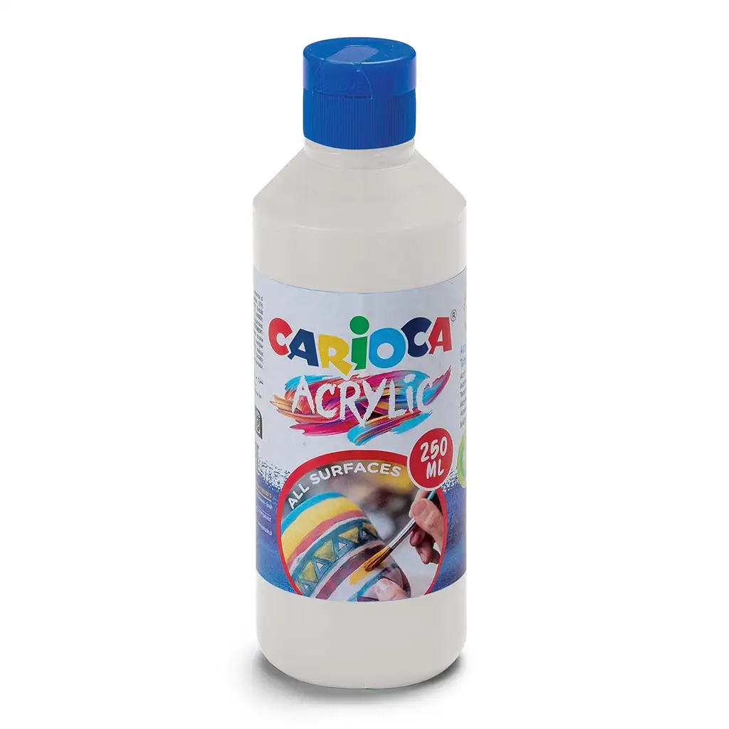 imagen de Acrílico 250ml pintura acrílica en color blanco - Carioca 1
