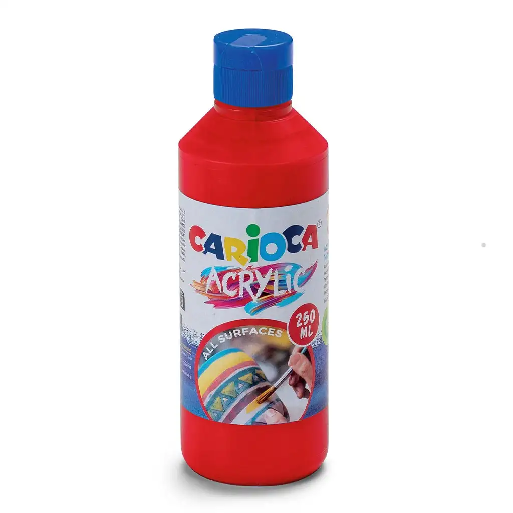 imagen de Acrílico de 250ml en color rojo - Carioca 1