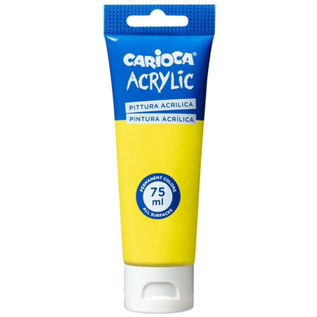 imagen de Acrílico de 75 ml en color amarillo limón - Carioca 1