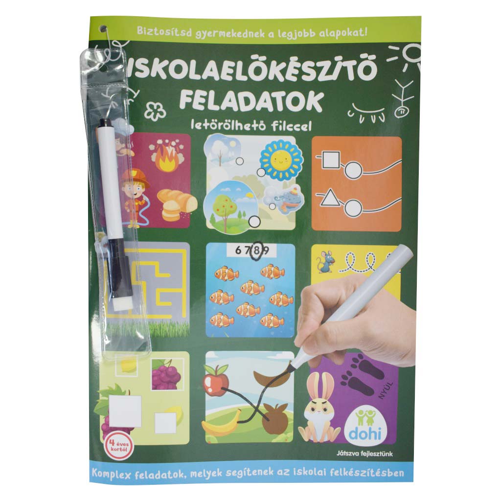 imagen de Actividades de preparación escolar borrables con rotulador - D-Toys 1