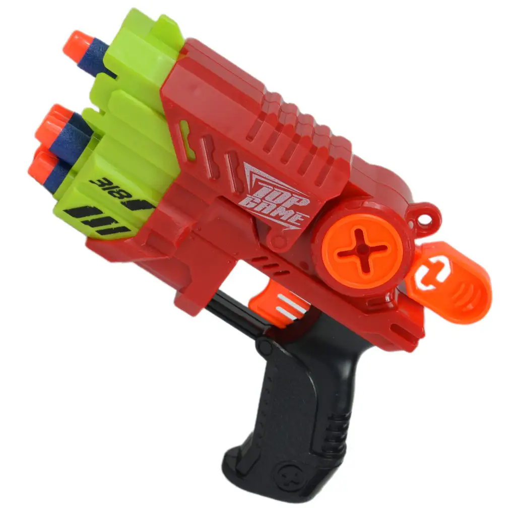 imagen de Air Blaster: arma de lanzamiento de espuma EVA con diana y balas 19x14cm 2