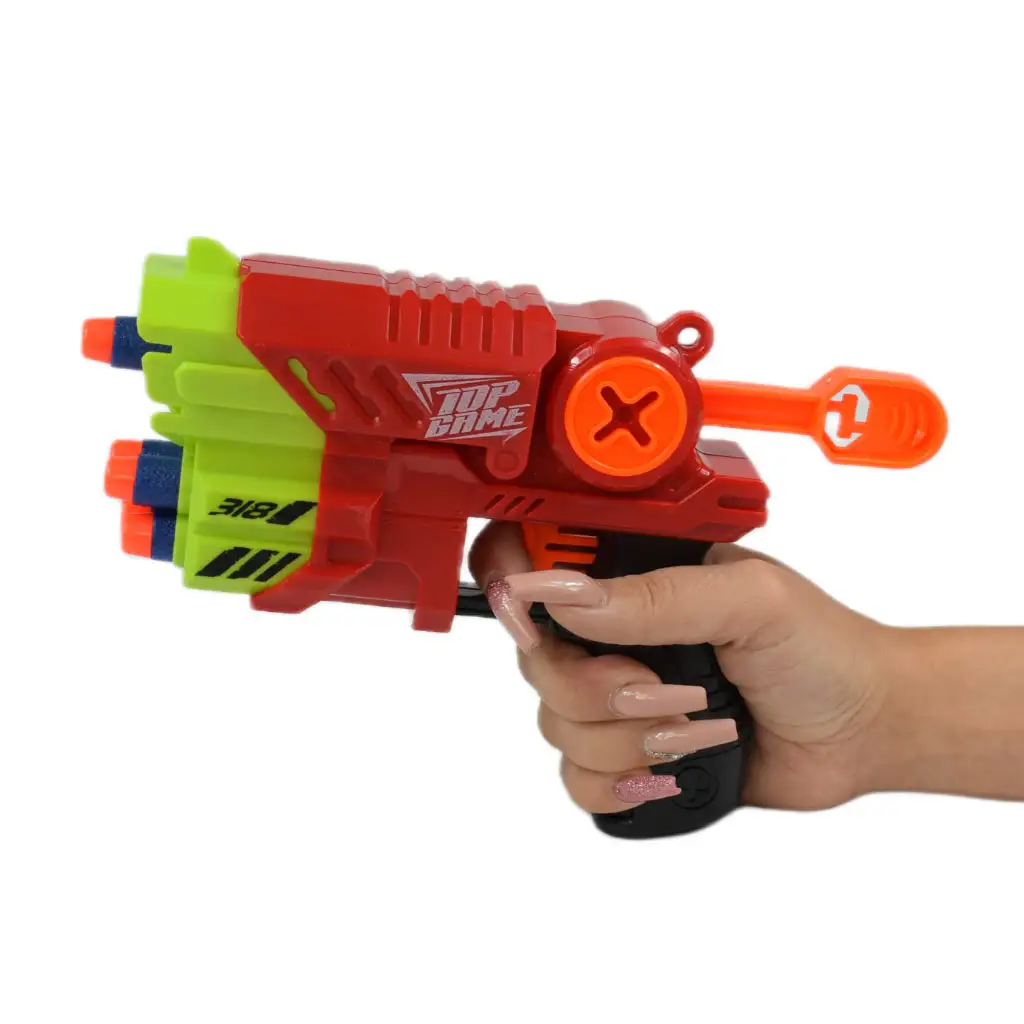 imagen de Air Blaster: arma de lanzamiento de espuma EVA con diana y balas 19x14cm 6