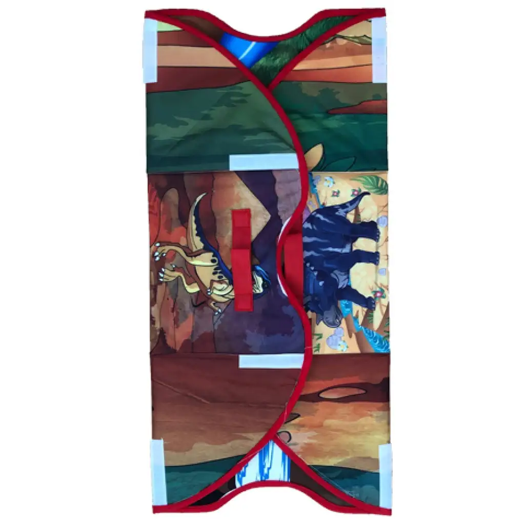 imagen de Alfombra de juego y caja de almacenamiento 2 en 1 con dinosaurios 3