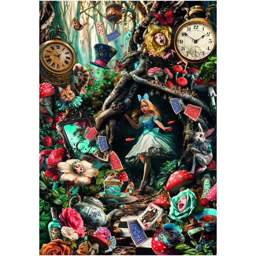 imagen de Alicia en el país de las maravillas HQC 1000 piezas puzzle - Clementoni 2