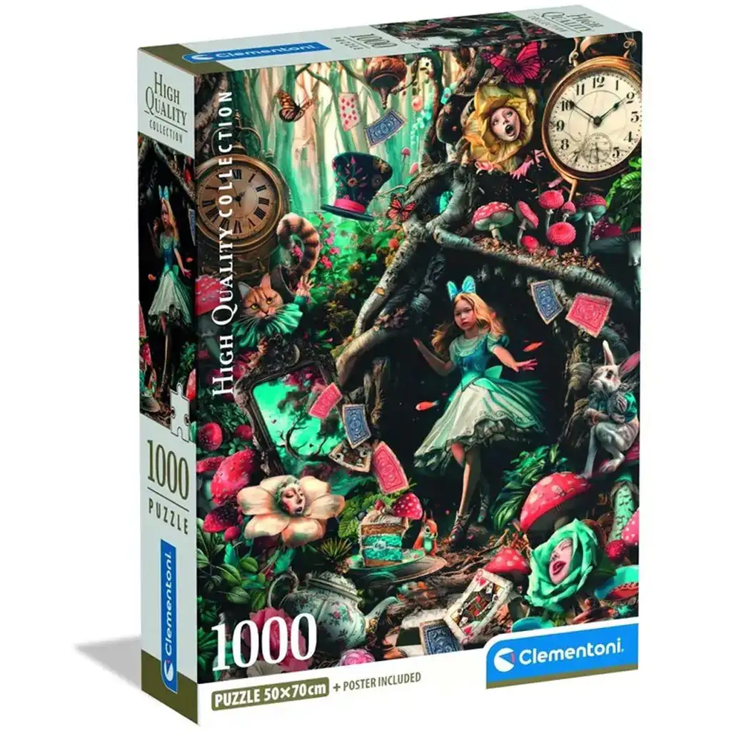 imagen de Alicia en el país de las maravillas HQC 1000 piezas puzzle - Clementoni 1