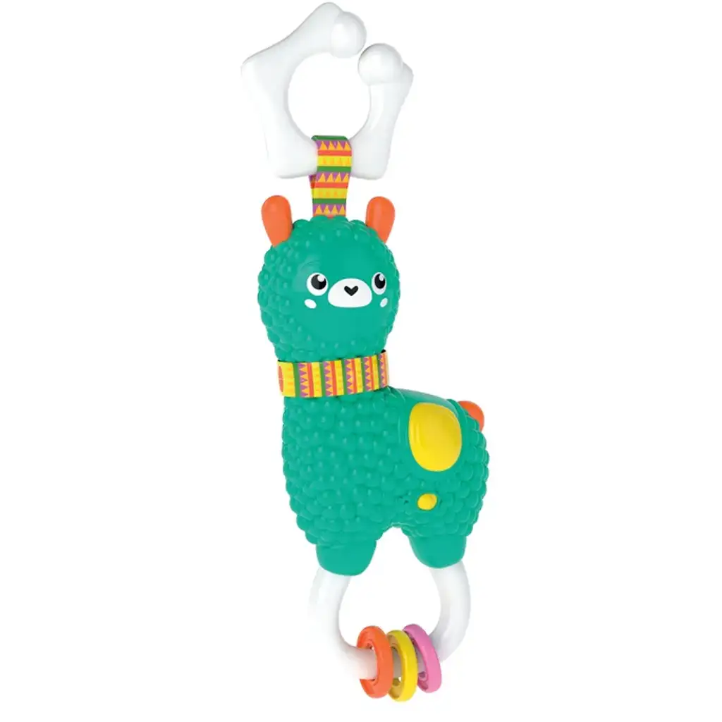 imagen de Alpaca feliz interactiva con sonajero, luz y sonido - Clementoni 2