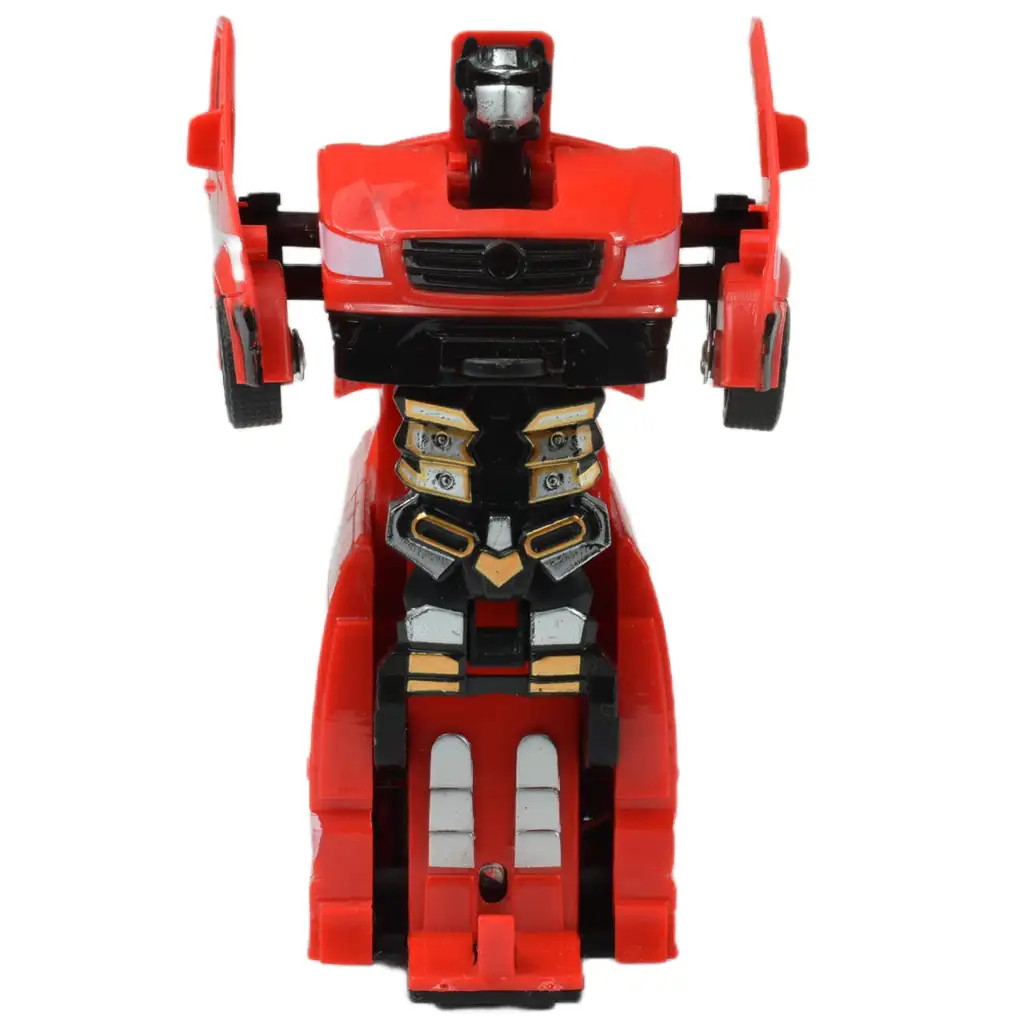 imagen de Ambulancia: coche de rescate transformable en robot en dos versiones de 13cm 9
