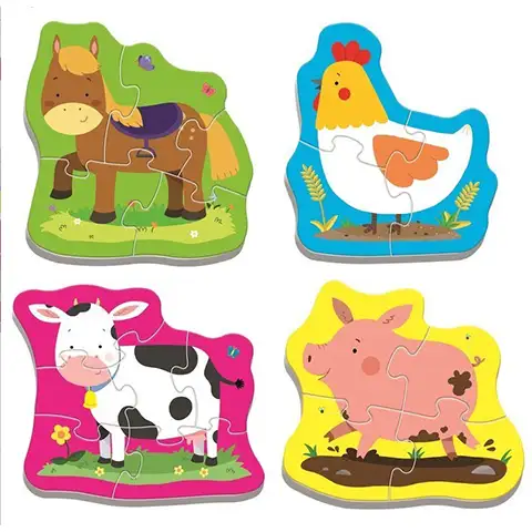 imagen de Animales de granja rompecabezas bebé - Trefl 2