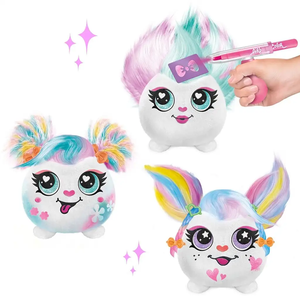 imagen de Animales de peluche Airbrush coloreables en varias versiones 1ud 2