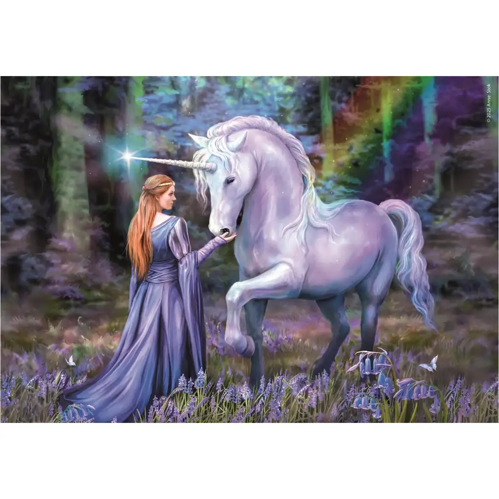 imagen de Anna Stokes - El reino de los unicornios HQC 1500 piezas puzzle compacto - Clementoni 2