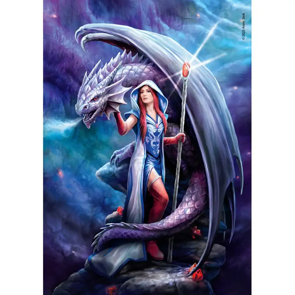 imagen de Anna Stokes: Puzzle de 1000 piezas de Mago Dragón - Clementoni 2