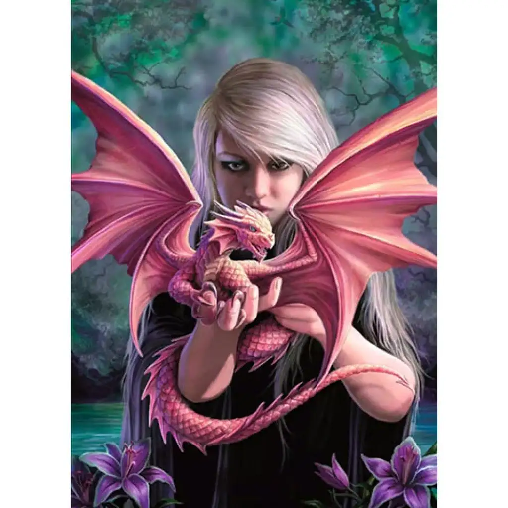imagen de Anne Stokes: Dragonkin rompecabezas de 1000 piezas - Clementoni 2