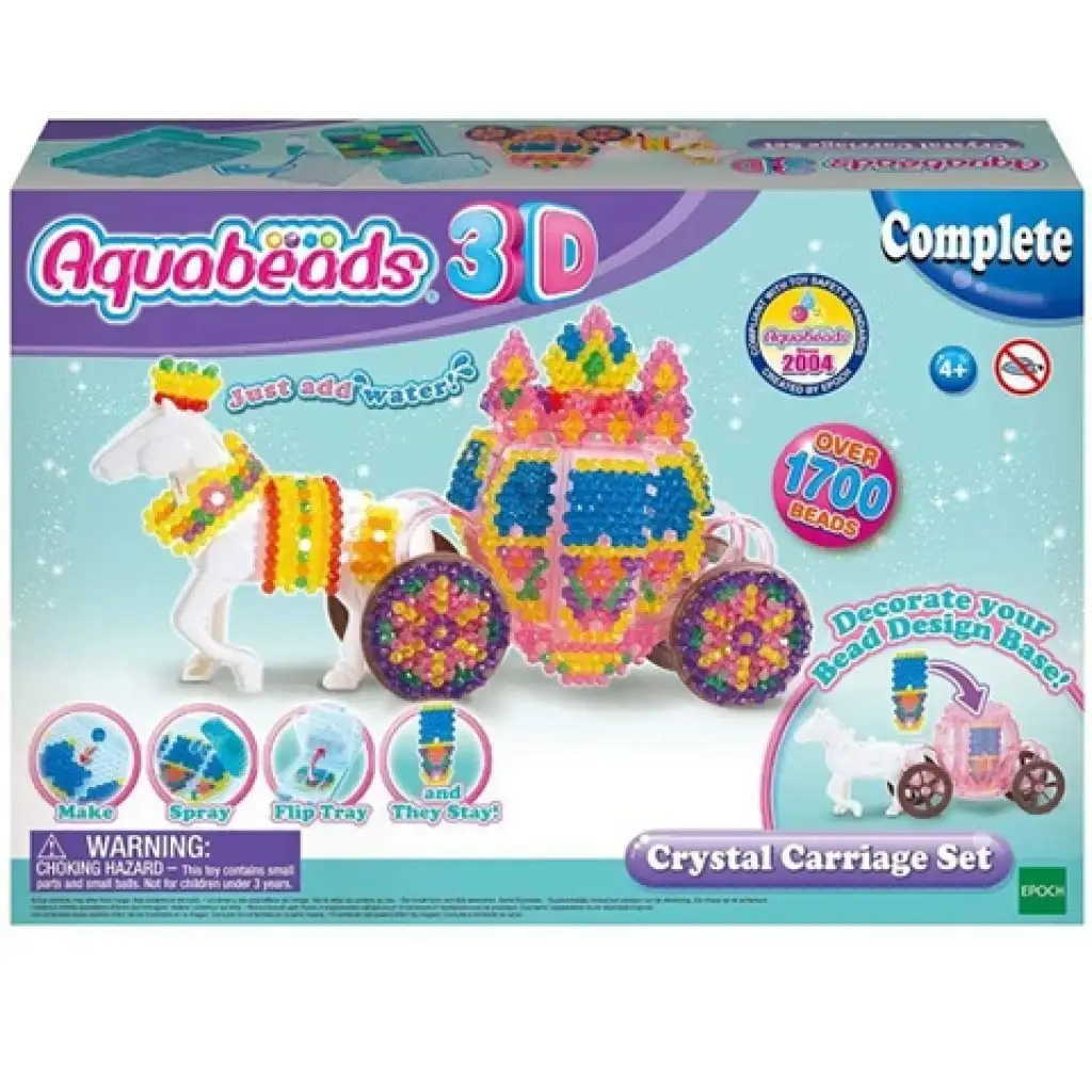 imagen de Aqua Beads 3D carroza brillante set creativo 1