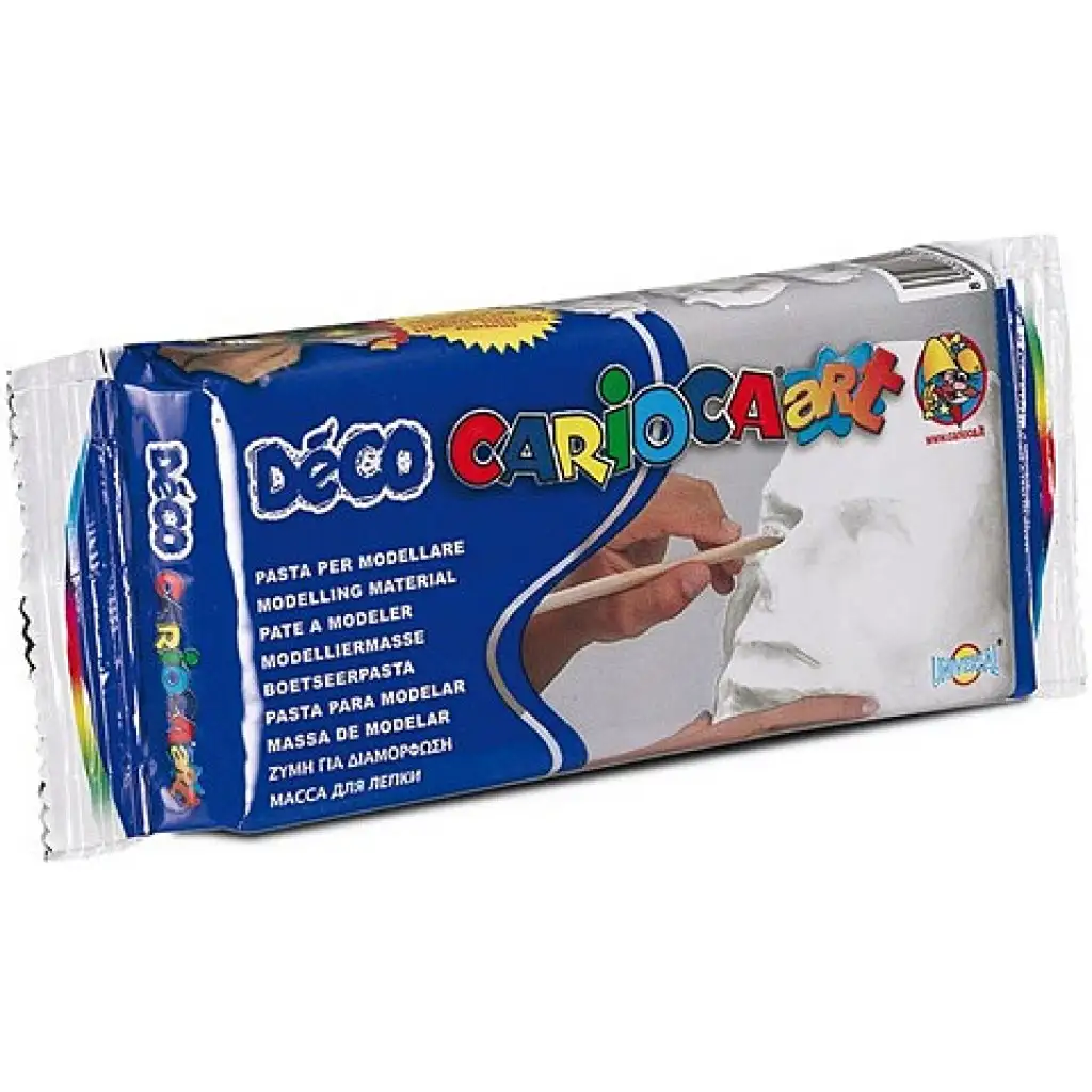 imagen de Arcilla modeladora color blanco 500g - Carioca 1