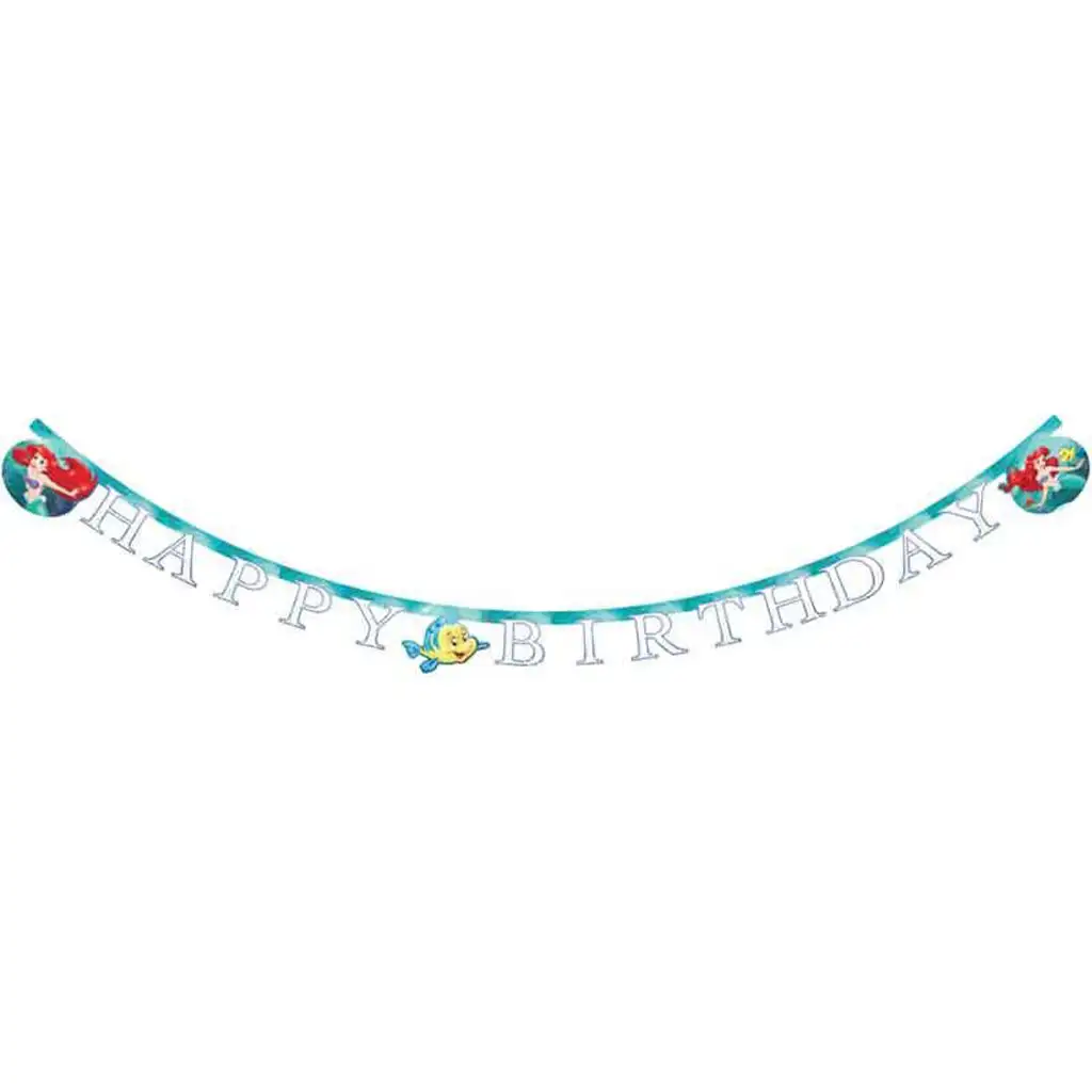 imagen de Ariel la sirenita banner de fiesta con diseño 200cm 1