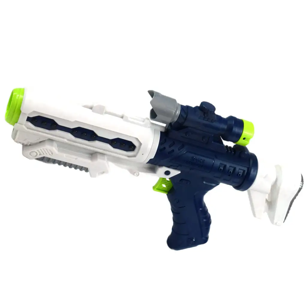 imagen de Arma Espacial: Arma de proyector con figura de robot, luz y sonido 34cm 3