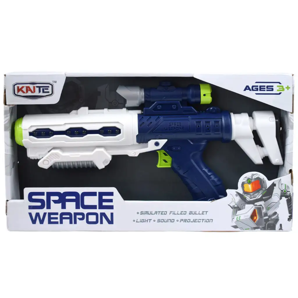 imagen de Arma Espacial: Arma espacial proyectora con luz y sonido 34cm 6