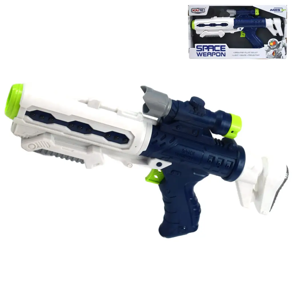 imagen de Arma Espacial: Arma espacial proyectora con luz y sonido 34cm 1