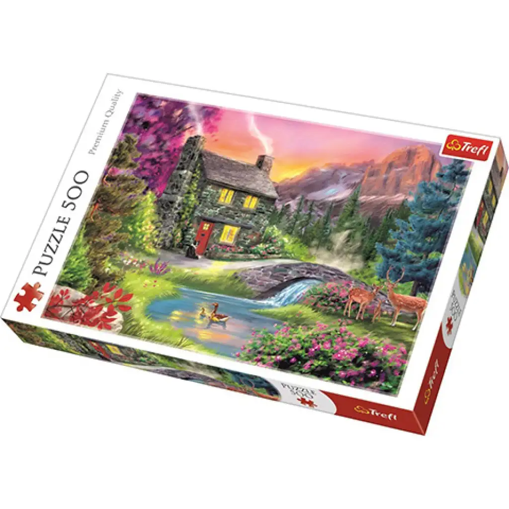 imagen de Armonía en las montañas puzzle de 500 piezas - Trefl 1
