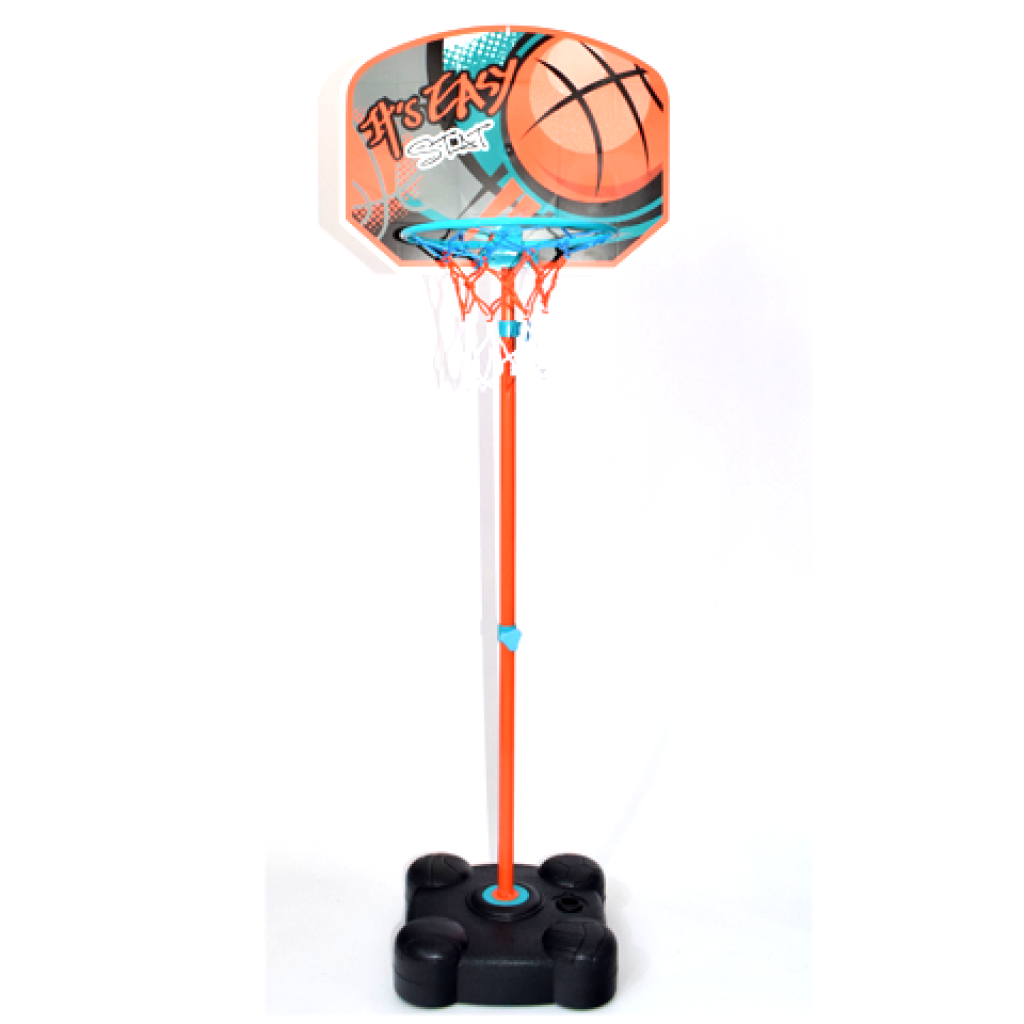 imagen de Aro de baloncesto ajustable con soporte y balón 141-109 cm 2