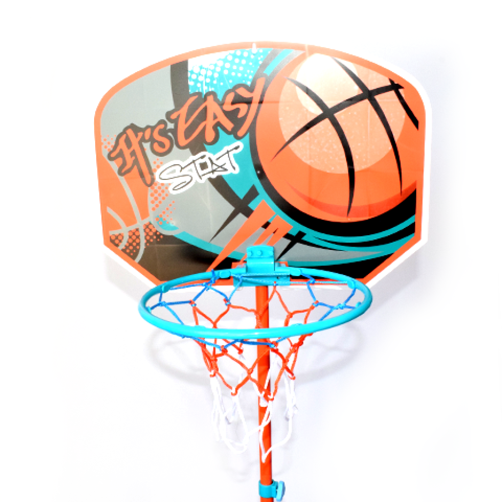 imagen de Aro de baloncesto ajustable con soporte y balón 141-109 cm 4